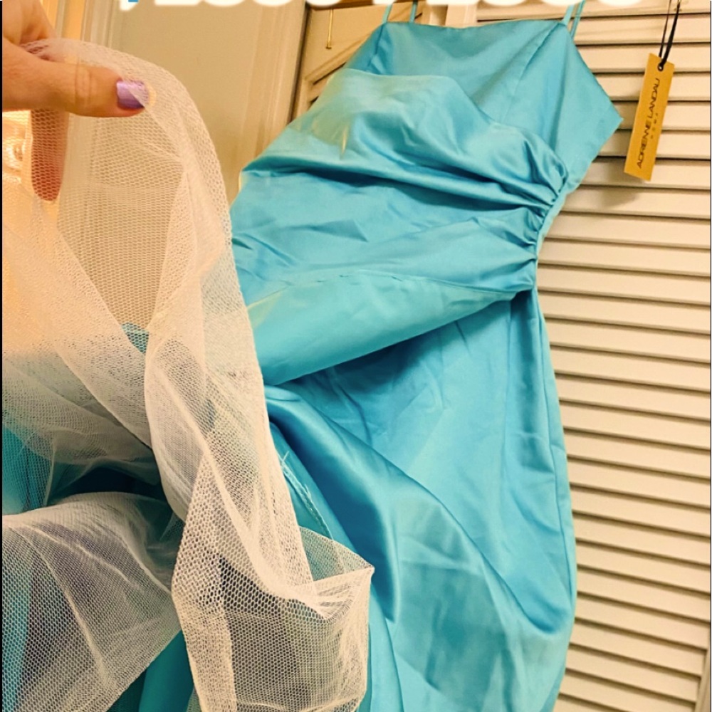 David’s bridal aqua ballroom dress